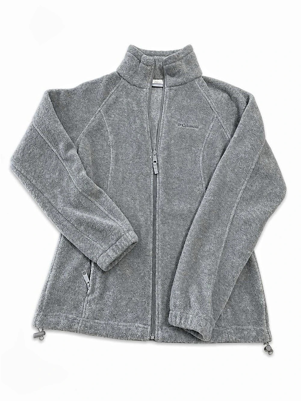 Columbia Gray Fleece Full Zip Jacket Size Medium
